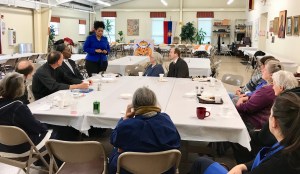 Ms. Sally Thompson sharing with the group